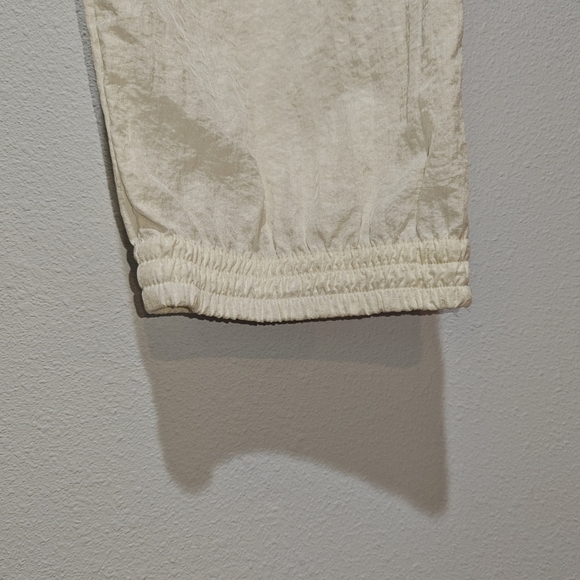 Vintage 90s Parachute Pants Large White Windbreaker Lightweight - Picture 7 of 13